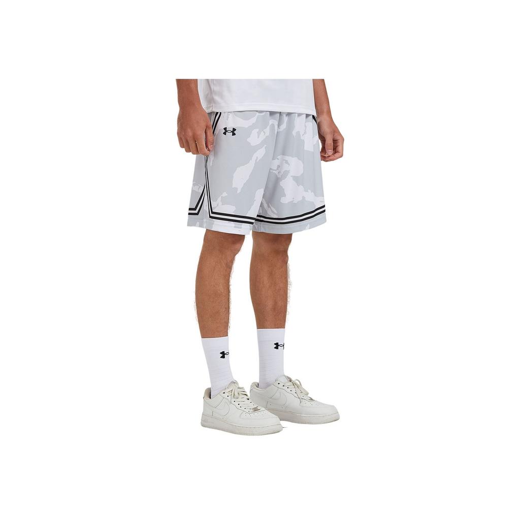 Under Armour Patterned Quick-Dry Basketball Shorts Men Shorts White 24500210-100