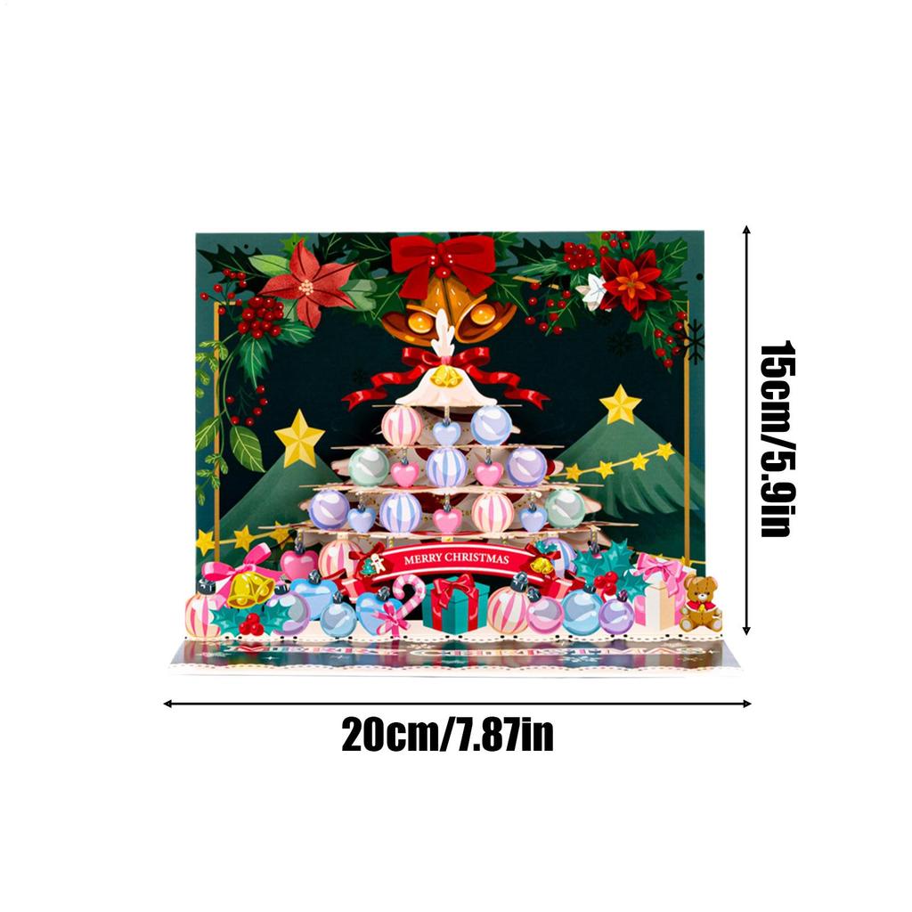 3D Christmas Greeting Cards Funny Gift Cards with Envelopes for Women Men Grandma Grandpa Wife Husband Family Friends