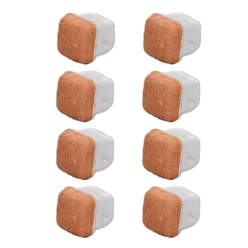 8 шт. Колпачки для ножек стула TPE Износостойкие Защита ножек стола и табурета Прозрачные Квадратной формы Маленькие