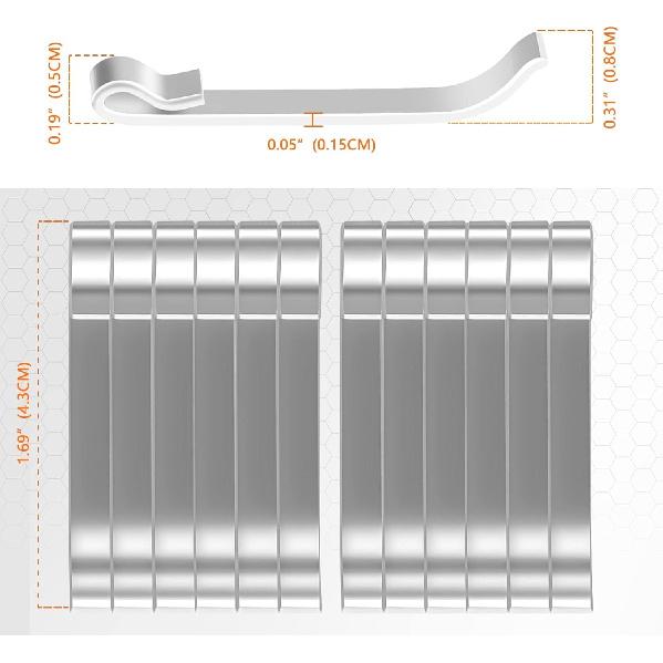 1-5/8" Tool Box Drawer Slide Retainer Clips Keeper Universal Compatible with Mac Matco Proto Toolbox (12Pcs)