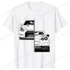 New Fashion Tees Shirt Short Sleeve Men Women Clothing Crewneck Loose Tops Japanese Car Drift Race Car R35 Graphics T-shirts