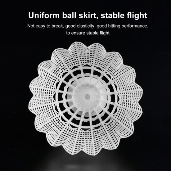6 шт. в упаковке нейлоновых воланов для бадминтона, воланы из нейлона, мячи для бадминтона для тренировок в помещении и на открытом воздухе