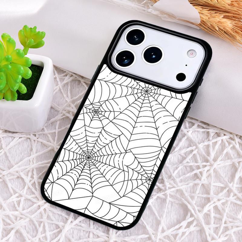 Spider Web Head Mask Shockproof Phone Case for iPhone 17 Air 16e 15 11 12 14 13 Pro Max Cover Coque