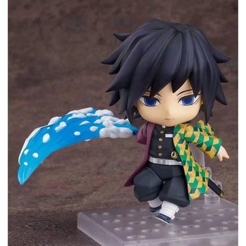 New Lover Kimetsu No Yaiba Tomioka Giyuu #1408 Action Figure Model Toy Change Face Giyuu Figurine Cute Toys 10cm