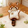 DIY Raccoon Plushie Kit Soft Fabric And Stuffing Create Your Own Cuddle Toy for Car Keychain Decor Creative Gift for Friends Couples
