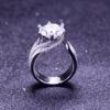 5CT Роскошное кольцо с муассанитом для женщин D Цвет Princess Bridel Lab с бриллиантами обручальное кольцо S925 Твердый посеребренный родий