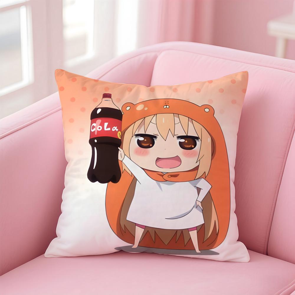 HHimouto Umaruchans animation cartoon Cushion Cover Pillow Case Soft Friendly Fabric Concealed Zipper