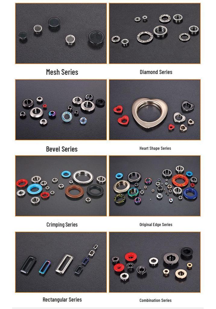 In-Stock Metal Eyelet Press Machine with Die Sizes 80-2000#
