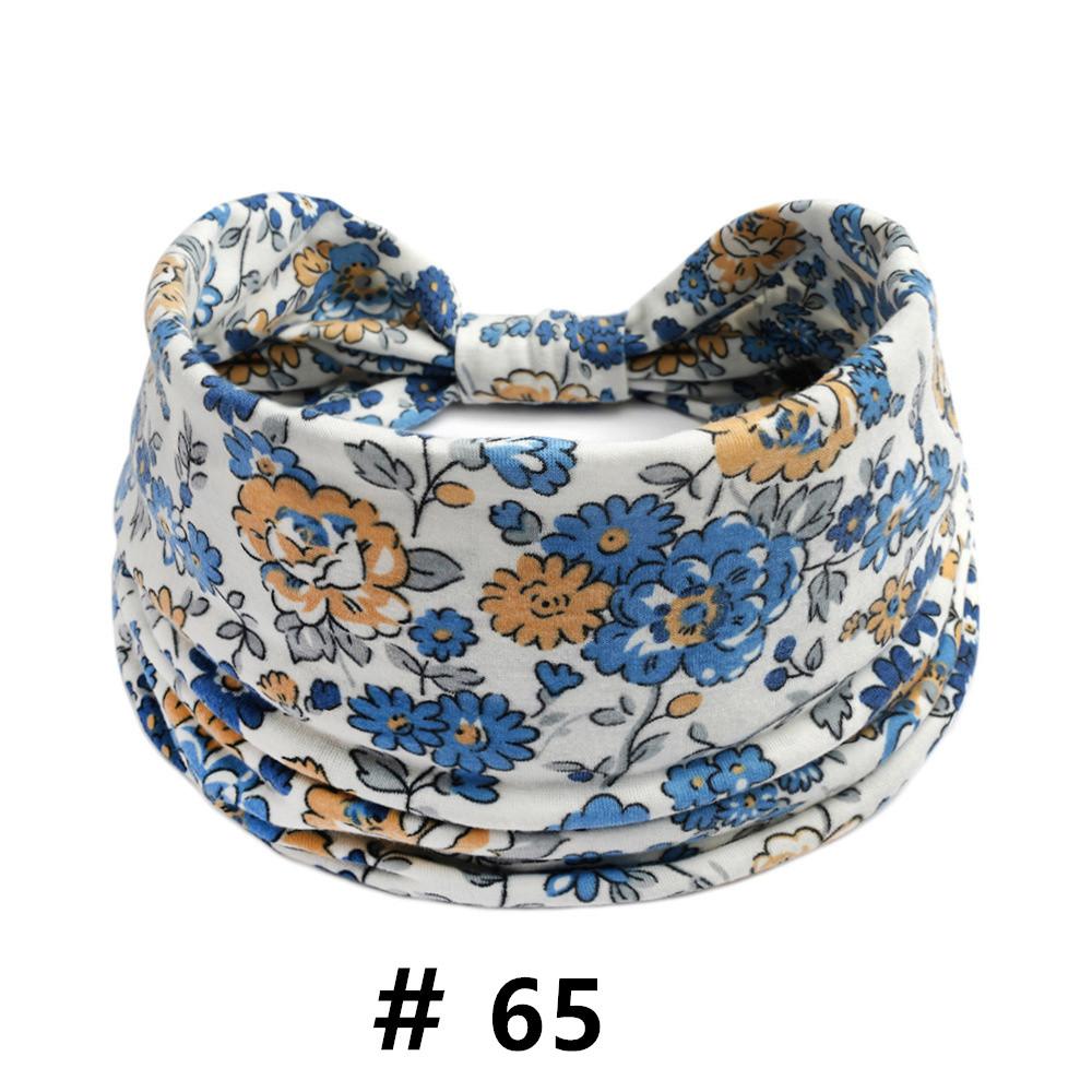 Бохо повязки на голову для женщин Хлопковые широкие повязки на голову Эластичная повязка для волос Нескользящая для тренировок Йоги Бега Тюрбан Головной убор Аксессуары для волос