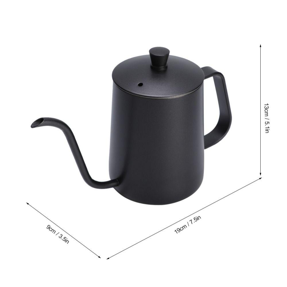 600ml Capacity Gooseneck Tea Kettle Long Narrow Spout Gooseneck Kettle Coffee Brewing