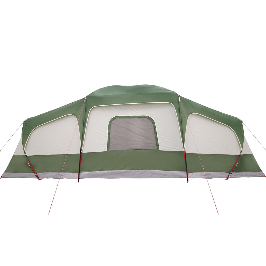 Family Tent with Porch 9 Person Capacity Green Waterproof