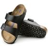 Сандалии Birkenstock Arizona Strap Soft Arizona 551251 EU42, стелька Birko-Flor, унисекс, обычный размер, черный, (27,0 см)