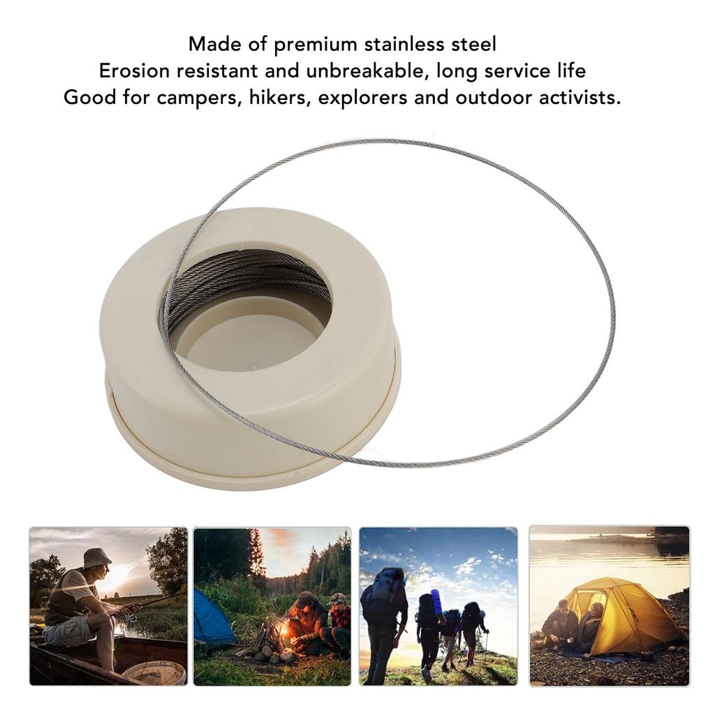 Металлическая проволочная пила Пила из нержавеющего троса Карманная пила-струна для выживания Веревочная пила для кемпинга, пешего туризма, охоты, чрезвычайных ситуаций на открытом воздухе