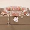 Children's Cartoon Crystal Beaded Bracelet - Cute Layered Jewelry for Girls & Best Friends