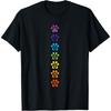 7 Chakras Puppy Paw Print Cute High Vibe Conscious T-Shirt T-Shirt