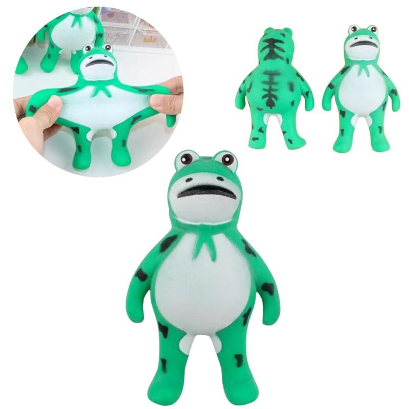Креативная игрушка-сквиши в виде лягушки из ТПР для снятия стресса оптом от фабрики в Чжэцзяне