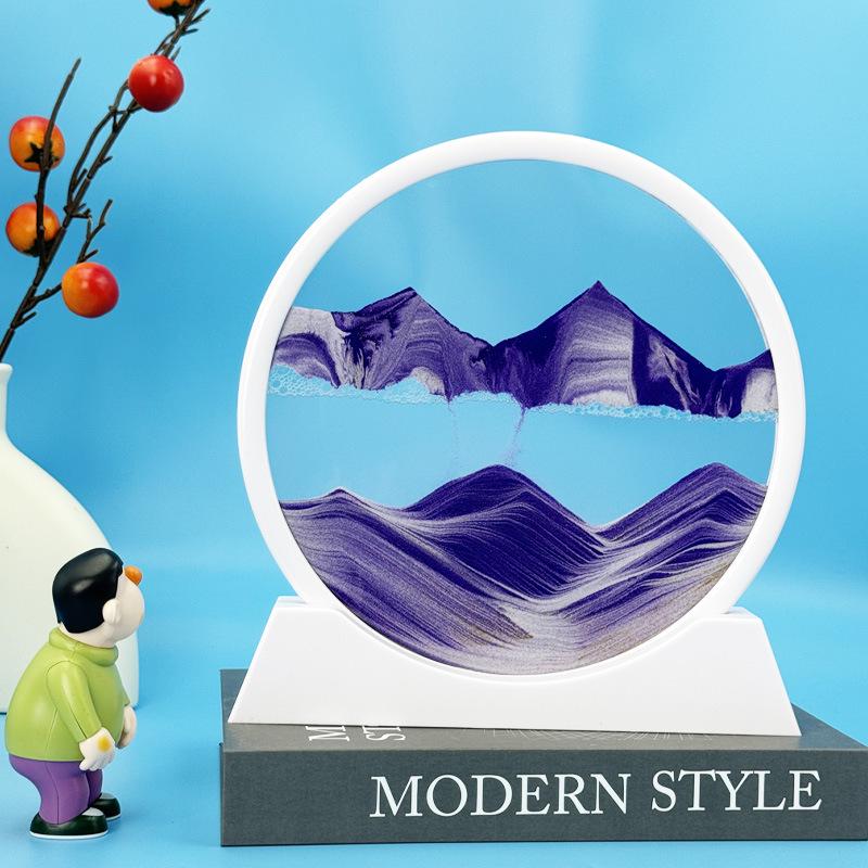 3D Кинетическая картина «Песочные часы»: Креативные песочные часы для декора гостиной