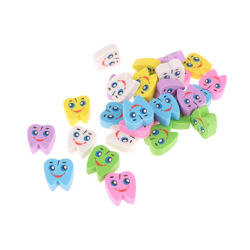 20 шт./упаковка резиновые ластики в форме моляра для зубов стоматологическая клиника школьный подарок студент резина