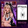 Waterproof Spider Tattoo Realistic Halloween Face Tattoo Body Art Body Tattoo Stickers  Face Makeup