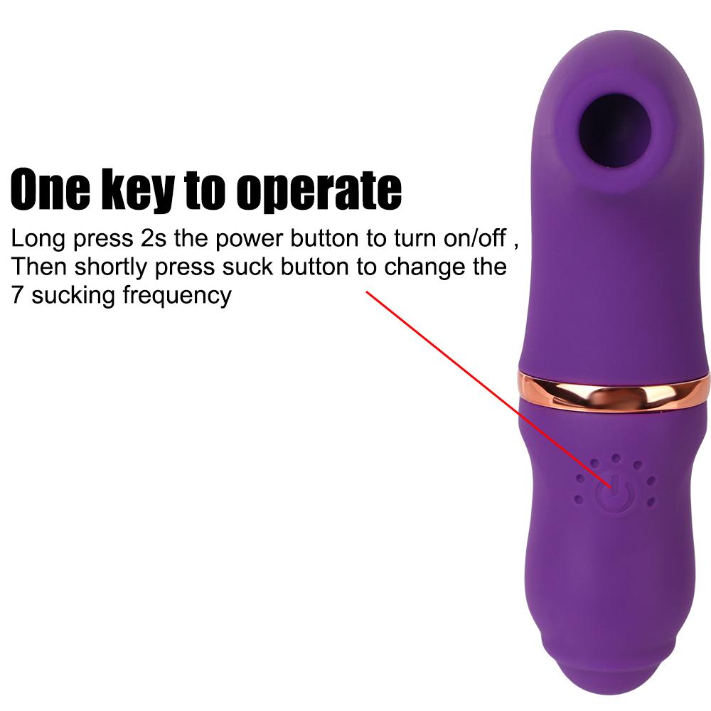 Секс-игрушки для женщин Стимулятор точки G и клитора Массажер для взрослых Соска-присоска 7 режимов Мощный сосущий вибратор