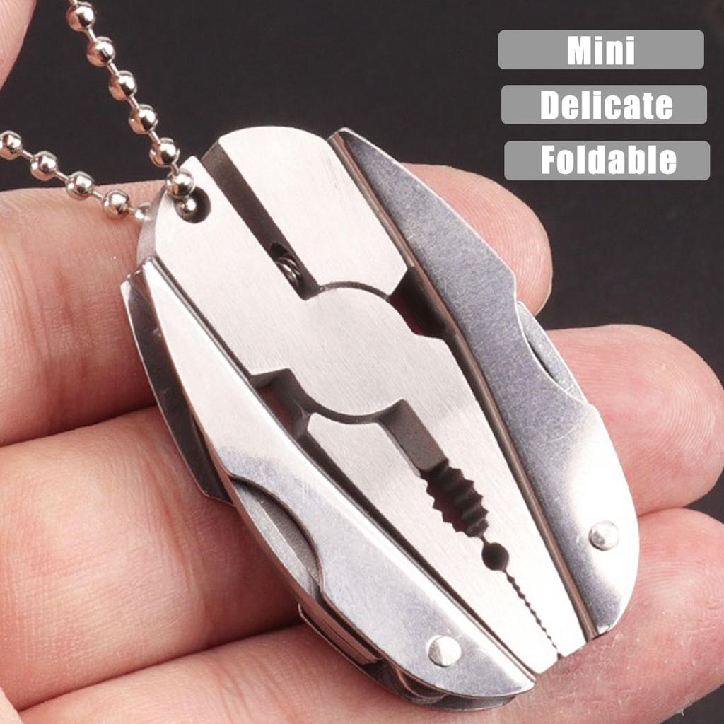 Набор мини-брелоков 6-в-1, мультитул-плоскогубцы, многофункциональный брелок "все в одном", крестовая отвертка, нож, напильник, подарки для мужчин