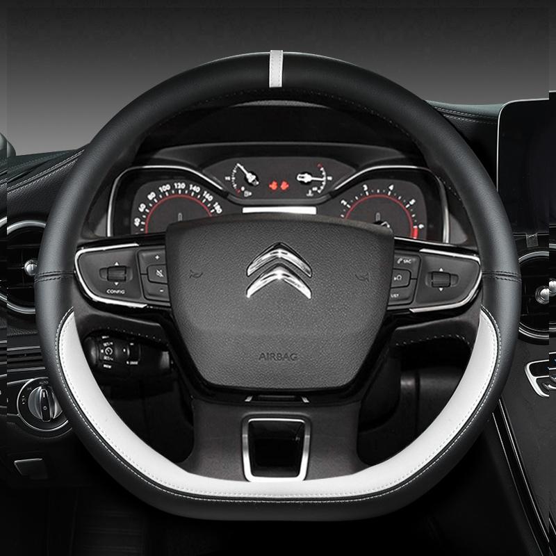 ADT2 D Type Steering Wheel Cover For Citroen C3 II III 2009 - 2019 2020 C3 AIRCROSS 2017 2018 2019 2020 2021 Berlingo 3 C4 Picasso 2