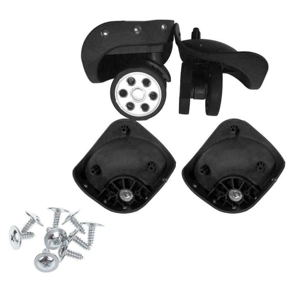 A79 Колеса для багажа Колеса для чемодана Двухрядные ролики Ремонтный комплект Вращающиеся на 360° колесики Сверхмощные колеса 1 пара с винтами