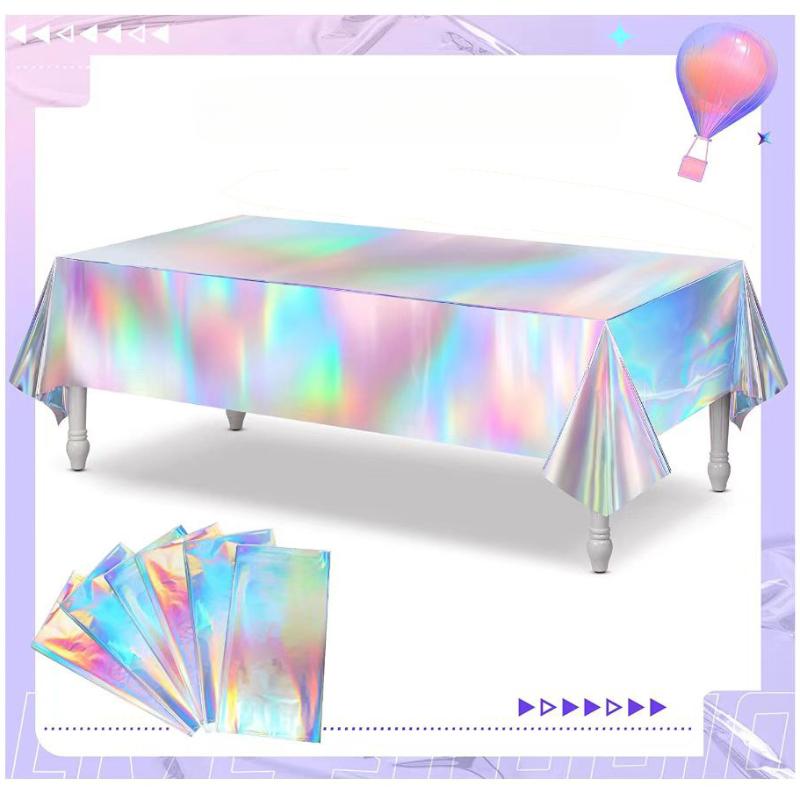 Новая лазерная скатерть, оформление сцены, реквизит для макета, одноразовая однотонная лазерная скатерть