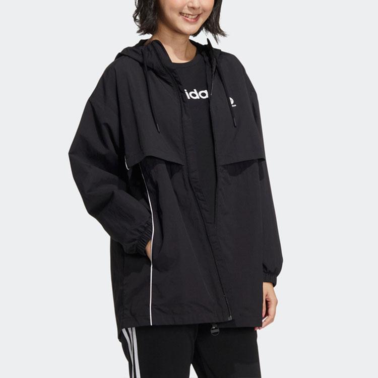 adidas Женские черные куртки Neo с капюшоном Умеренные Другое HM7418