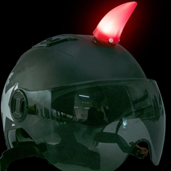 2 шт. Универсальное украшение для шлема с изображением демонов-рогов для ночной езды, персонализированные светодиодные фонари для шлема, перезаряжаемые через USB, украшение для шлема