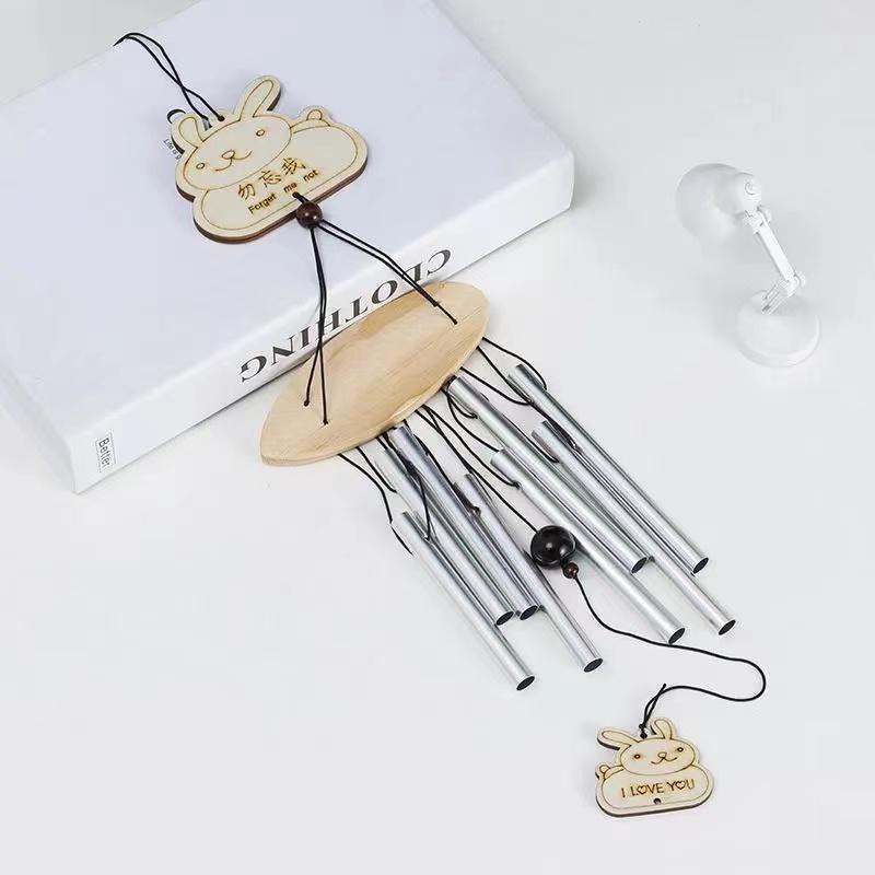 1PCS Outdoor Metal Wind Chimes Yard GardenBell Wind Chime Window Bells Wall Hanging Decorations Home Decor Wooden Wind