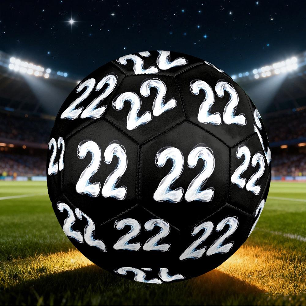 1pc Number Twentytwo Size 5 Soccer Ball Professional Match Training Football Indoor &Outdoor Sports Ball Lightweight Durable c65202