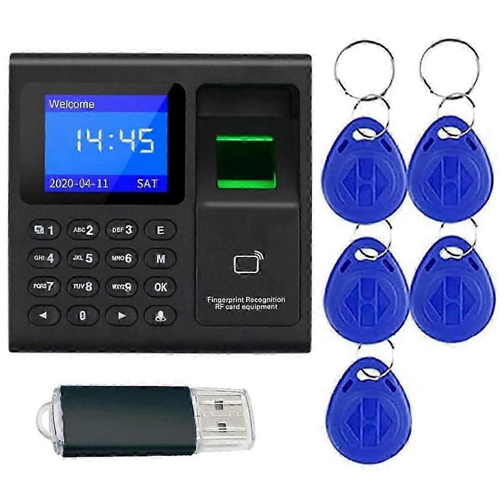 Biometric Time Clock for Employees - Fingerprint & RFID Attendance Machine with PIN Access