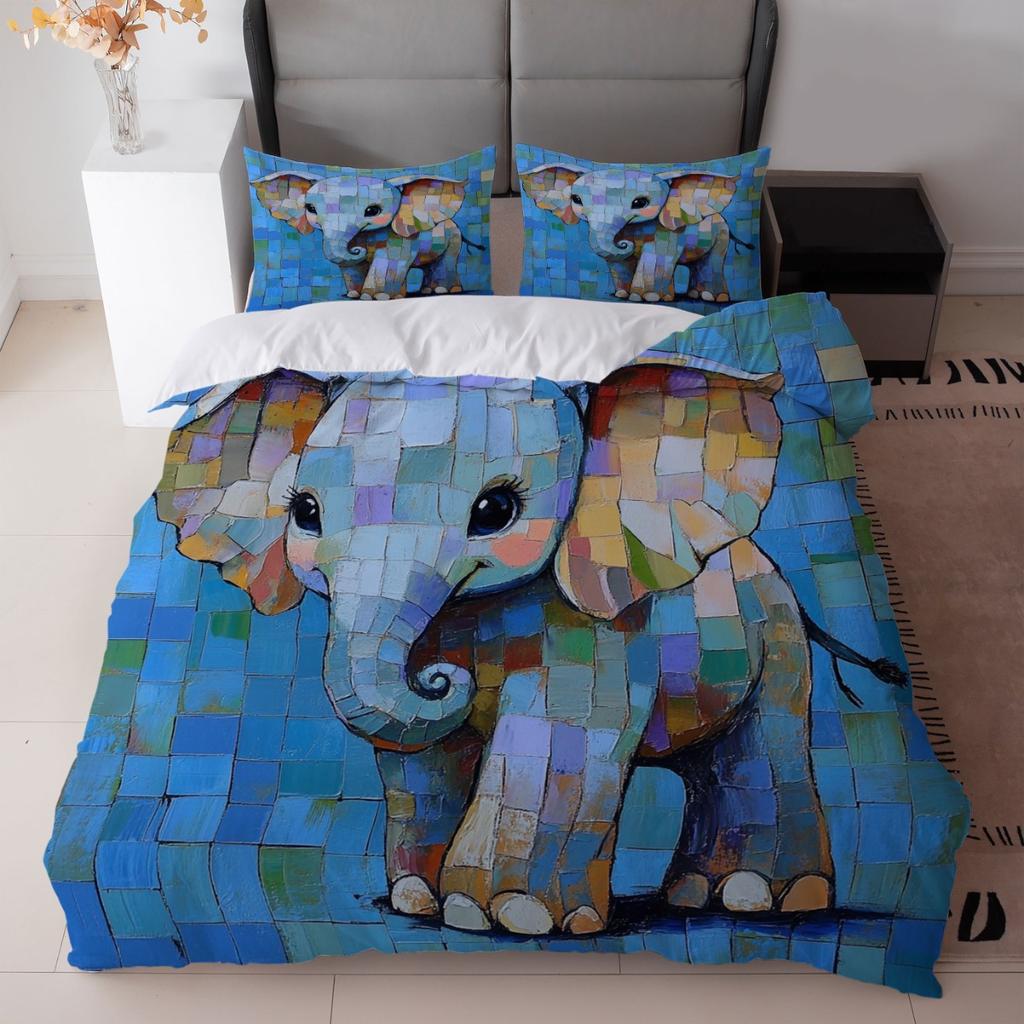Ground Digital Print Red Rose Butterfly Soft Quilt Cover