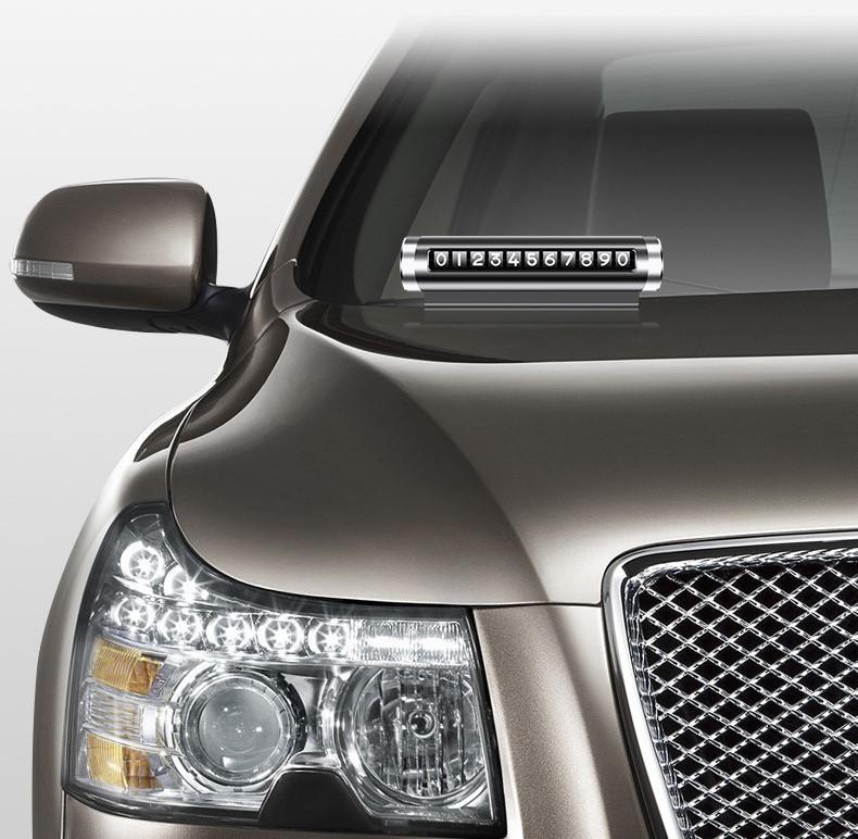 Серебряная парковочная карта, универсальные черные автомобильные аксессуары, автомобильные наклейки