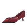 BEIJIANI 1578-31 Silk Bow High Heel Women's Wedding Shoes