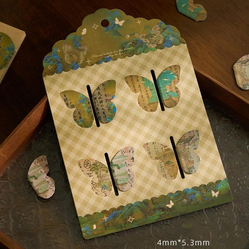 4 шт./упак. красивая бабочка магнитная закладка маркер страницы зажим для книги студенческие школьные канцелярские принадлежности