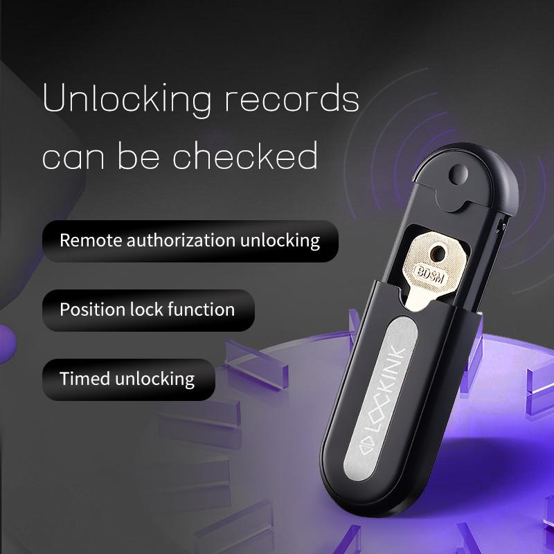 LOCKINK APP Remote Control Intelligent Adult Sex Toys Cock Ring and Penis Bondage Gear Juguetes Sexuales Prisioner Love Gear