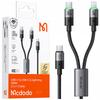 Mcdodo Usb-C 2In1 Fast Charging Cable For Iphone 14 Macbook Led 100W 2M