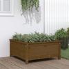VidaXL Honey Brown Planter 82.5x82.5x39 Cm Solid Pine Wood 825299