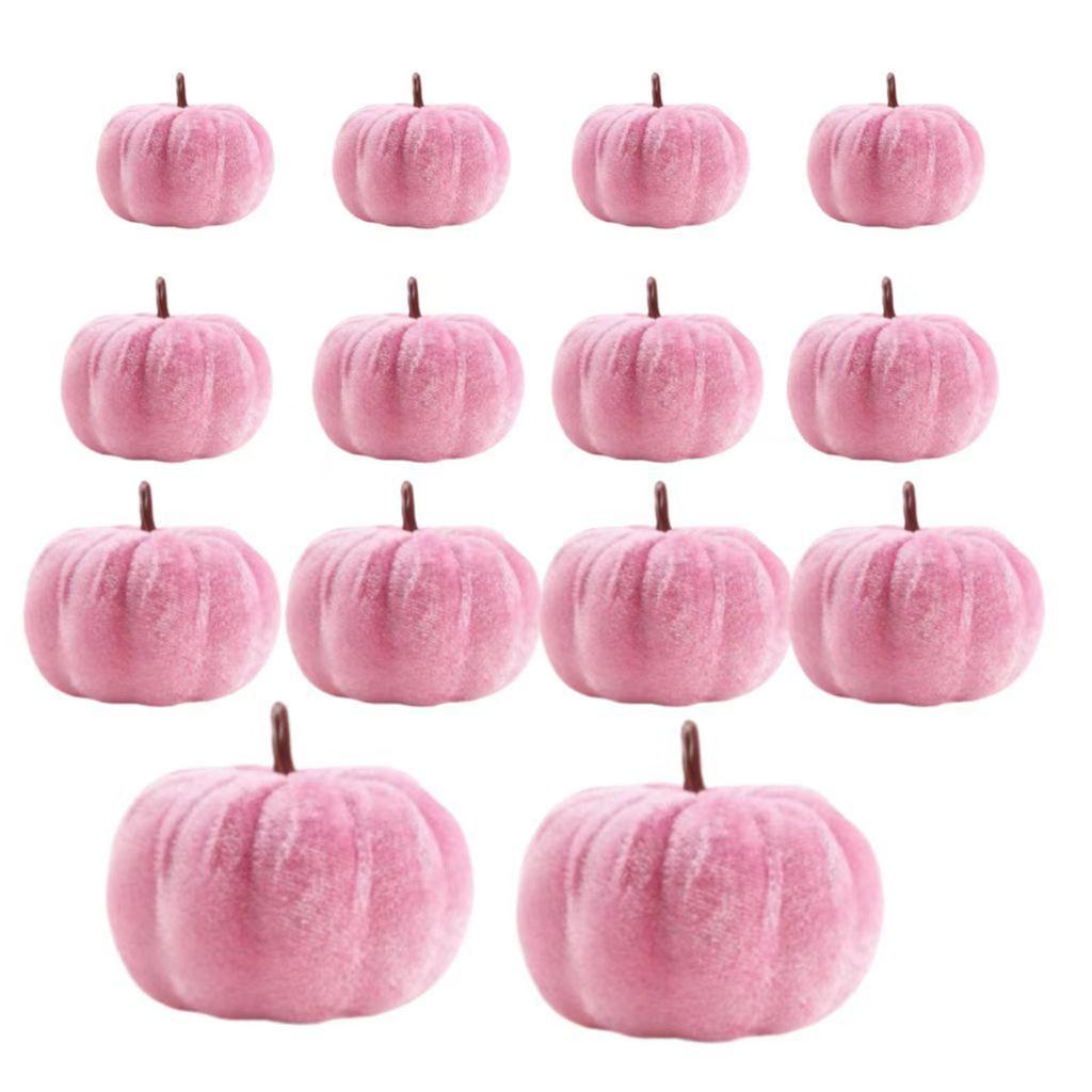 3 шт. Бархатное украшение в виде тыквы Искусственные тыквы для Хэллоуина Рождества Дня благодарения Украшение для дома и улицы