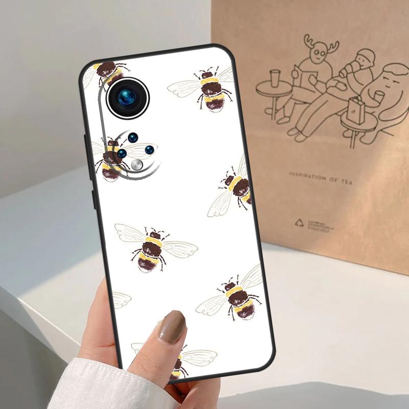 Bee Bumblebee Pattern For Honor Magic 8 7 6 5 Pro Case For Honor X9d X9c X9b X9a X8c X8b Win 200 400 50 70 90 Lite