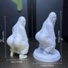 Статуя призрака, трясущая ягодицами, Электрический призрачный убийца с танцем ягодиц, 3D-печать, Кричит, когда нравится полнота, Пародийный подарок на Хэллоуин