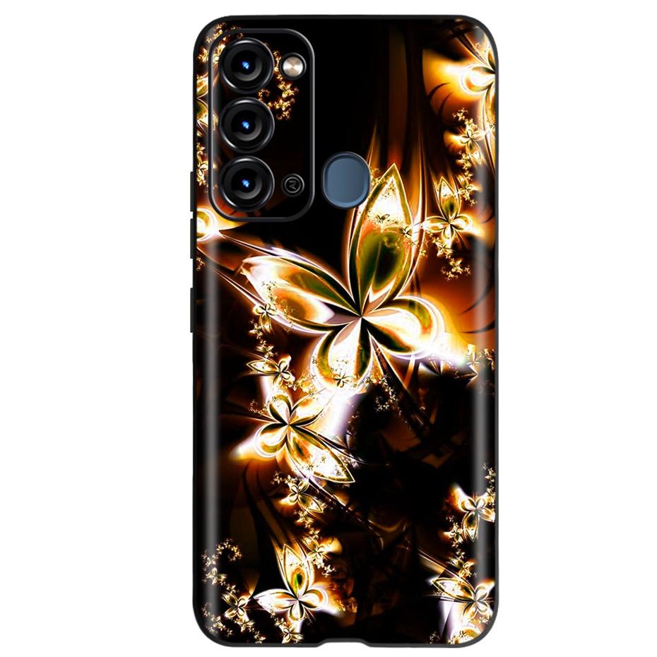 Чехол для ITEL Vision 3 Модный Чехол-Кот Подсолнух для Телефона Для Itel S17 S 17 S661W Мягкий ТПУ Черный Силиконовый Чехол Бампер Vision3