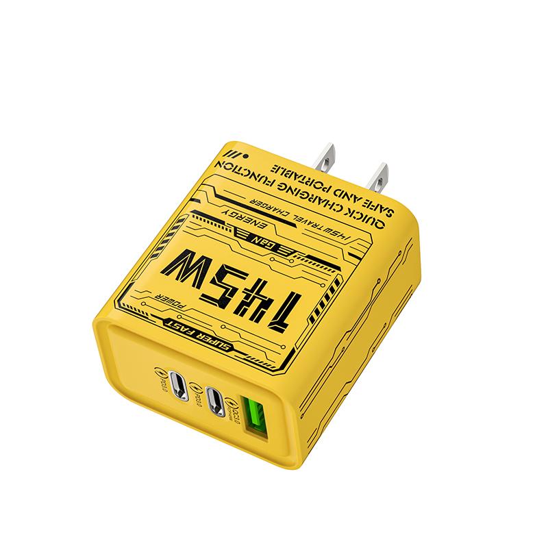 145 Вт быстрое зарядное устройство для телефонов PD USB зарядное устройство адаптер для быстрой зарядки для iPhone Samsung 3 порта EU/US/UK вилка настенный адаптер новый