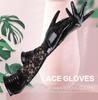 Сексуальные длинные перчатки из лакированной кожи, аксессуары для одежды для косплея, черные плотные кружевные перчатки DS, перчатки для выступлений на пилоне