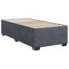 Box Spring Bed with Mattress Dark Gray 80x200 cm Velvet