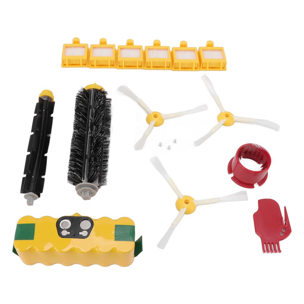 Комплект фильтров для аккумуляторной батареи 3500 мАч 14,4 В NiMH для пылесоса Roomba с боковой щеткой, фильтр для основной щетки