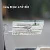 Держатель для билетов Автомобильный набор из 6 прозрачных автомобильных держателей с зажимом Держатель для разрешения на парковку Самоклеющиеся зажимы для билетов на лобовое стекло Зажимы для разрешения на парковку