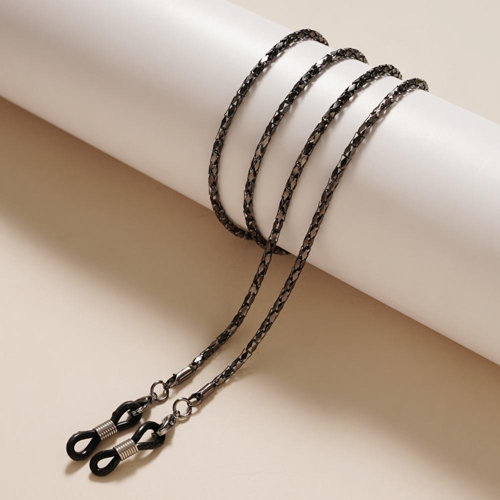 Модные Нескользящие Цепочки для Очков Полые Металлические с Алмазными Бусинами Шнурок для Солнцезащитных Очков Шнурок для Маски Шнурок для Очков Женские Мужские